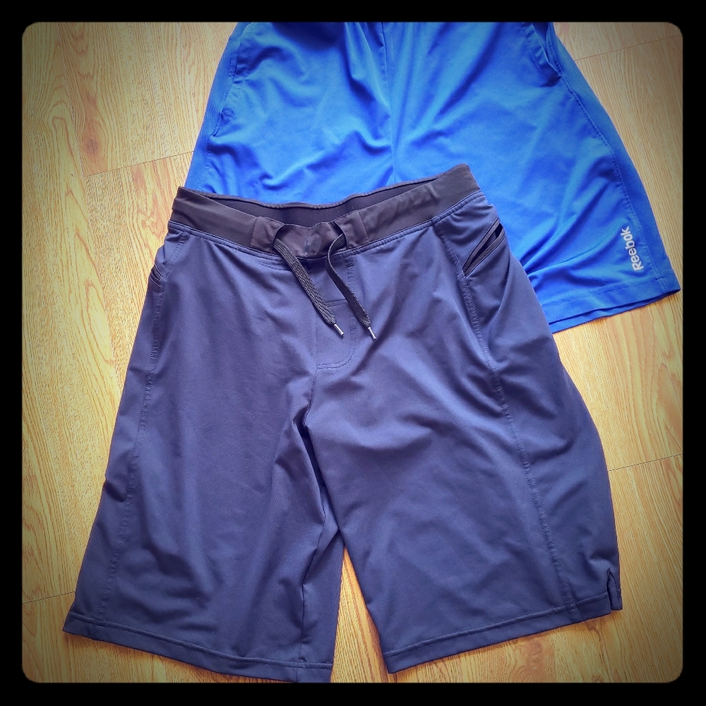 2 pairs of men's small crossfit workout shorts